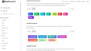Additional UI | Buttons | Bootstrap and Tailwind CSS