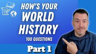 100 History Questions You Probably Know! | Quiz - Part 1 (Can You Beat My Score?)