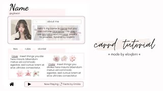 interactive & creative carrd tutorial — © jooxbee