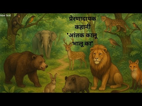 आंतक कालू भालू का/हिन्दी कहानी/Moral Story/Hindi Kahaniyan/Bed Time Stories/ jungle  ki kahaniyan