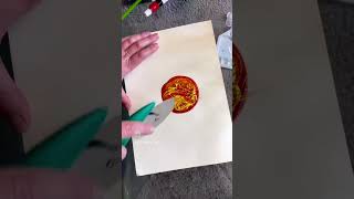 pizza cutter art #artforkids #art #processart #pizza #shorts