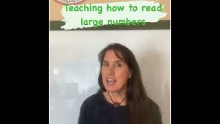 A simple tip to teach how to read large numbers to struggling students.