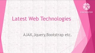 Advanced Web Technologies