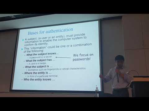 CSCI262 - User Authentication I