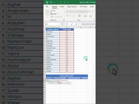 #shorts #tricks #tips #excel Excel Mai filter ka formula | filter Formula in Excel