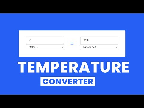Temperature Converter App using Javascript - Javascript Temperature Coverter @codingscape