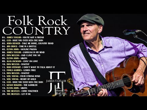 🎶 70s & 80s Folk Country Classics | Neil Young, James Taylor, Simon & Garfunkel, John Denver, ...