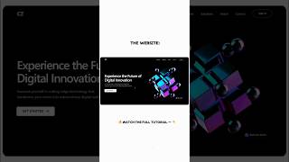 🔥 Stunning 3D Website Design #shorts