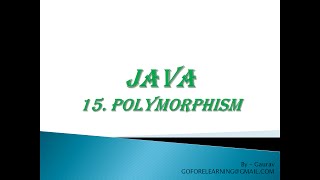 POLYMORPHISM
