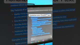 Hack to Humanize AI Text Instantly 😳 #ai #chatgpt #aihacks