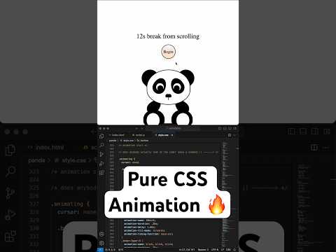 Panda Breathing Exercise CSS Animation