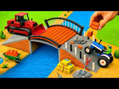 DIY Mini Tractor Builds Hand Pump Construction | Using Bricks | Village Water Supply | top mini gear