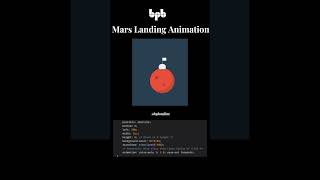Touchdown on Mars! 🚀 Cinematic Space Animation with Pure CSS Magic 🌌