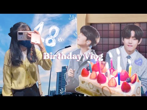 Sweet 18th birthday vlog! How i celebrated it away from home // BTS Event, National Library, etc