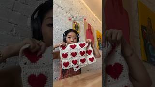 perfect granny square crochet project for the lover girls ❤️ (full vid on my channel)