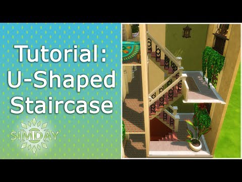 The Sims 4 Tutorial: How to Build a U-Shaped Staircase