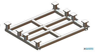 How to Design Base Frame #219 |Industrial design ||SolidWorks||Mechanical|@DesignWithAjay