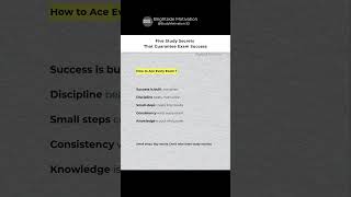 5 Truths About Study Success | How to Ace Every Exam 📚#studymotivation #shorts
