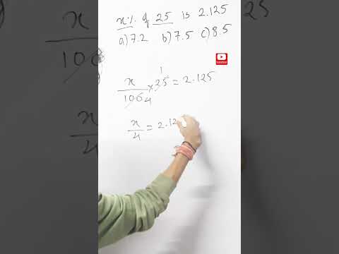 ?% of 25 is 2.125 #simplification #competitiveexam #mathstricks #simplictiontricks #governmentexam