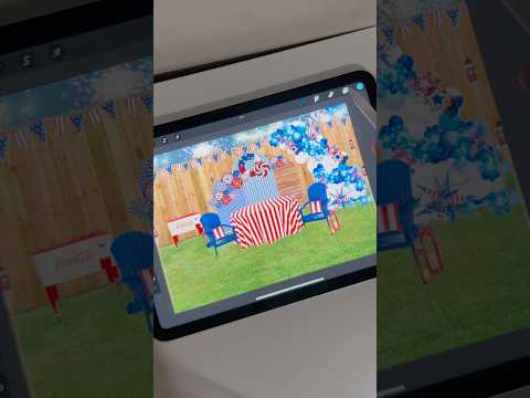 10 Second July 4th Party Design ❤️🤍💙🇺🇸#art #trending #viralvideo #viral #shorts #explore #fyp