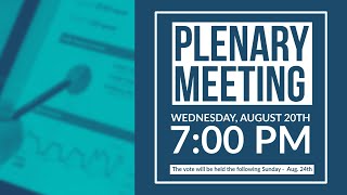 Plenary Meeting 2025