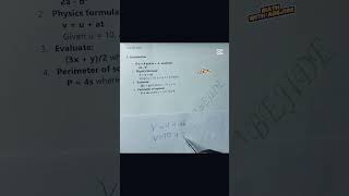BASIC SUBSTITUTION #studywithme #LearningMath #mathtips #GSCE #mathhacks #Abejide #education