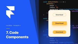 Framer X Tutorial: 07. Code Components - Interactive Button with states
