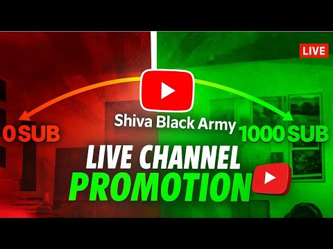 free channel promotion 👍 1k Subscribers