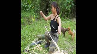 Jungle Mein Survival Ka Asli Skill 😱 | Bamboo Se Banaya Amazing Tool | Nature Life Hack Video 🌿2️⃣ A