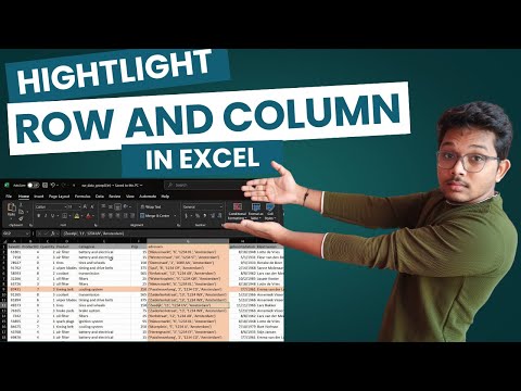How to Highlight Row and Column in Excel #excel #conditionalformatting