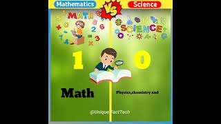 Math VS Science ❓l #shorts  @UniqueFactTech