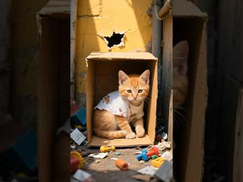 Little kitty was mocked for his broken toys… but look at him now 🐾 #shorts