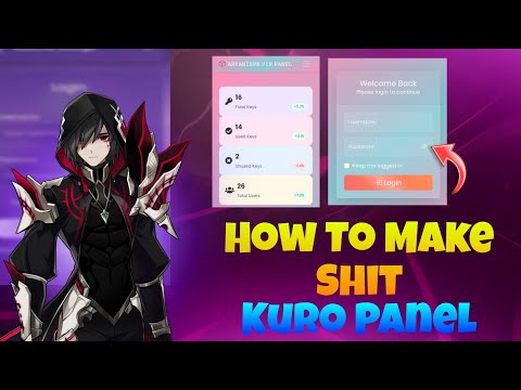 HOW TO MAKE KURO PANEL AND HOST FULL SETUP | HOW TO ADD LOGIN PAGE | MAKE KEY SYSTEM FREE FIRE EASY