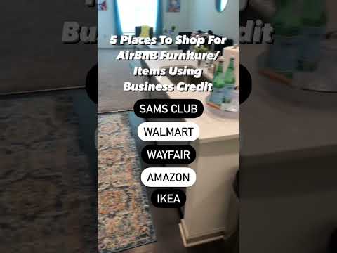 5 Places To Shop For Airbnb Using Business Credit! #biztips  #businesscreditbuilding #businesscredit