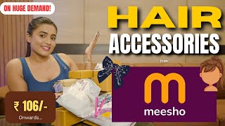 All new *MEESHO* HAIR ACCESSORIES Haul | All hair gadgets | wigs | Accessories | haircare | gimaashi