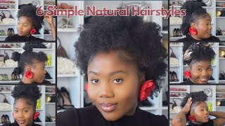 6 Quick and Simple Ways to Style Thin, Fine, Short 4C Natural Hair | Perfect for Everyday | SOSE