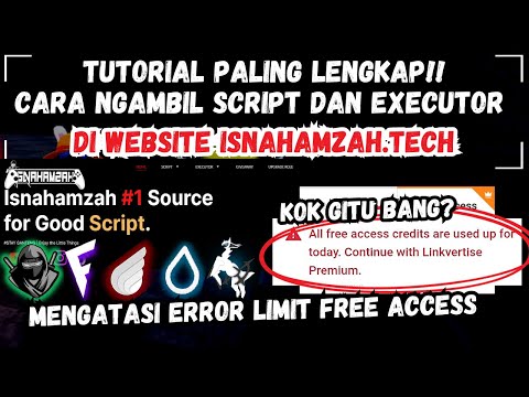 [UPDATE] OVERCOMING THE LINKVERTISE LIMIT FREE ACCESS ERROR | HOW TO GET THE SCRIPT FROM ISNAHAMZ...