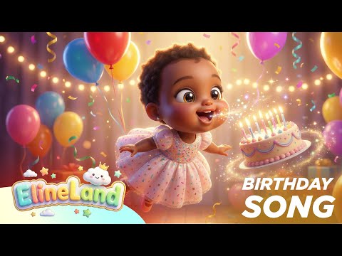 Happy Birthday 🎂 Colorful Birthday Songs for Kids | Toddler Learning & Celebration