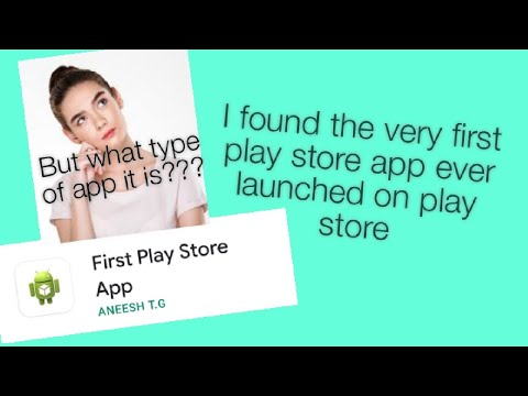 Very First App on Play Store???