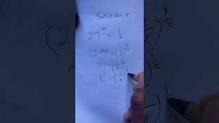 Solve for x