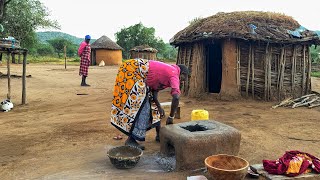 Africa Traditional Life /Making Mozzarella Cheese