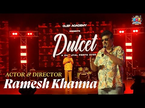 Actor & Director Ramesh Khanna Welcomes Chief Guest | Dulcet Cultural Fiesta 2025 | Clef Academy