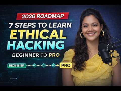 7 Steps to Learn Ethical Hacking in 2026 | Beginner to Pro Roadmap