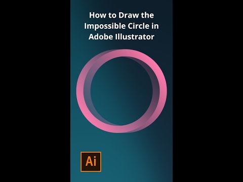 Adobe Illustrator - How to Draw the Impossible Circle in Adobe Illustrator #shorts
