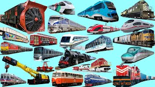 TRAINS and RAILWAY Vehicles Name | Monorail, Maglev, Subway, SEPTA, Bullet train, High Speed Train