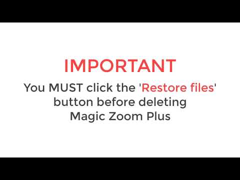 How to uninstall Magic Zoom Plus app from your Shopify store