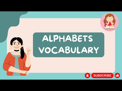 Alphabet vocabulary