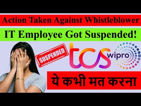 IT Employee Got SUSPENDED😨 ये कभी मत करना ❌ Action Taken Against Whistleblower #layoffs #tcs #wipro