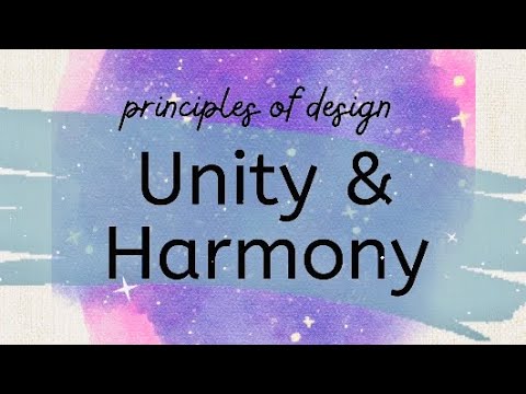 2 minute 🖼 vocabulary! What is UNITY & HARMONY? (Principles of Design)