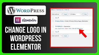 How to Change Logo in WordPress Elementor